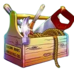 Boîte à outils de chantier dans le slot Huff N' Puff