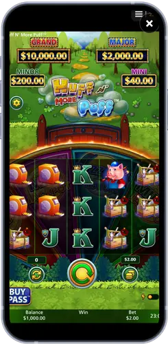 Gameplay de Huff N' More Puff